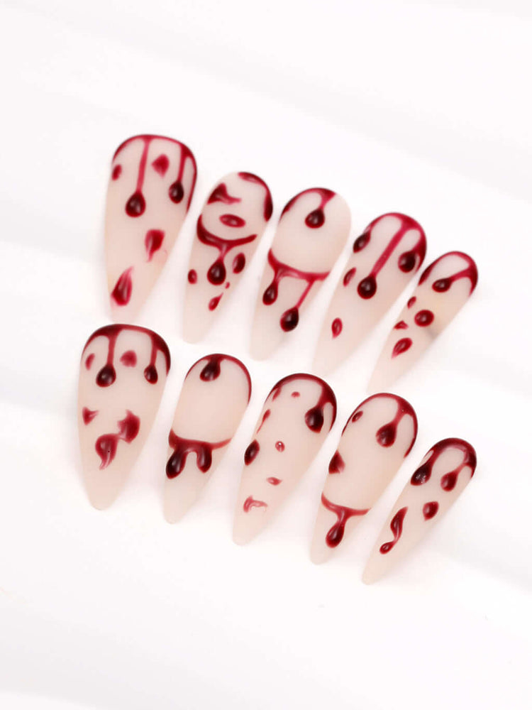 press on nails, acrylic nails, fake nails, glue on nails, halloween nails